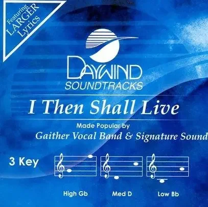 I Then Shall Live, Accompaniment CD