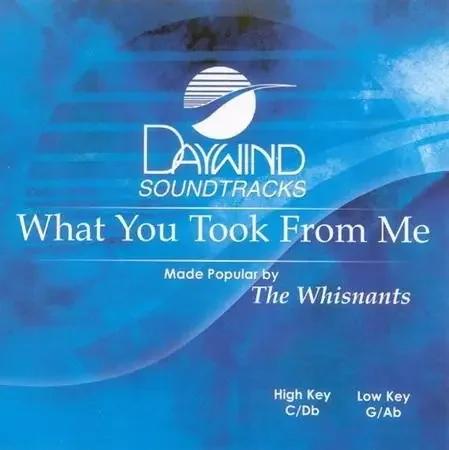 What You Took From Me, Accompaniment CD