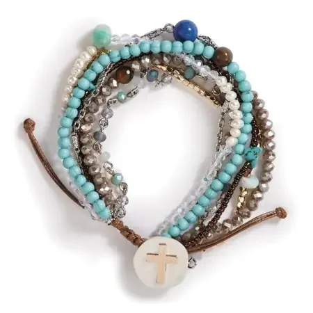 Your Journey Prayer Bracelet, Turquoise